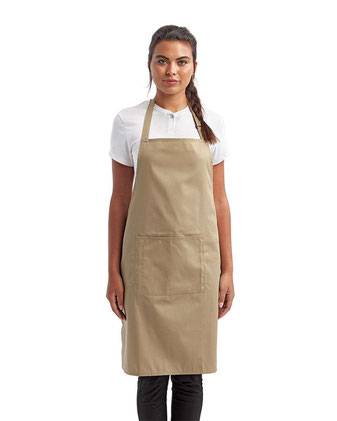 Artisan Collection by Reprime Recycled Bib Apron with Pocket RP154
