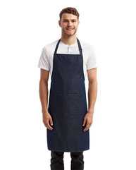 Recycled Bib Apron with Pocket