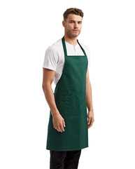 Recycled Bib Apron with Pocket