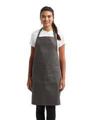 Recycled Bib Apron with Pocket