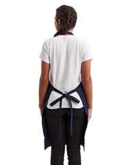 Recycled Bib Apron with Pocket