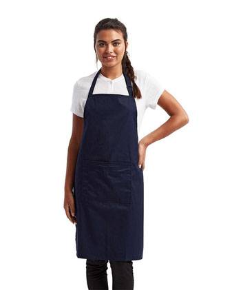 Artisan Collection by Reprime Recycled Bib Apron with Pocket RP154
