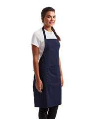 Recycled Bib Apron with Pocket