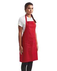 Recycled Bib Apron with Pocket