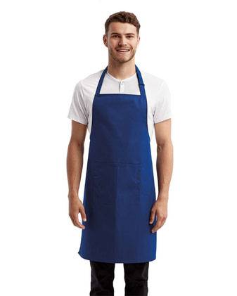 Artisan Collection by Reprime Recycled Bib Apron with Pocket RP154