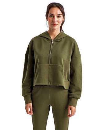 TriDri Women's Alice Half-Zip Hooded Sweatshirt TD077