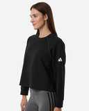 Women's Beyond Side-Snap Crewneck Sweatshirt