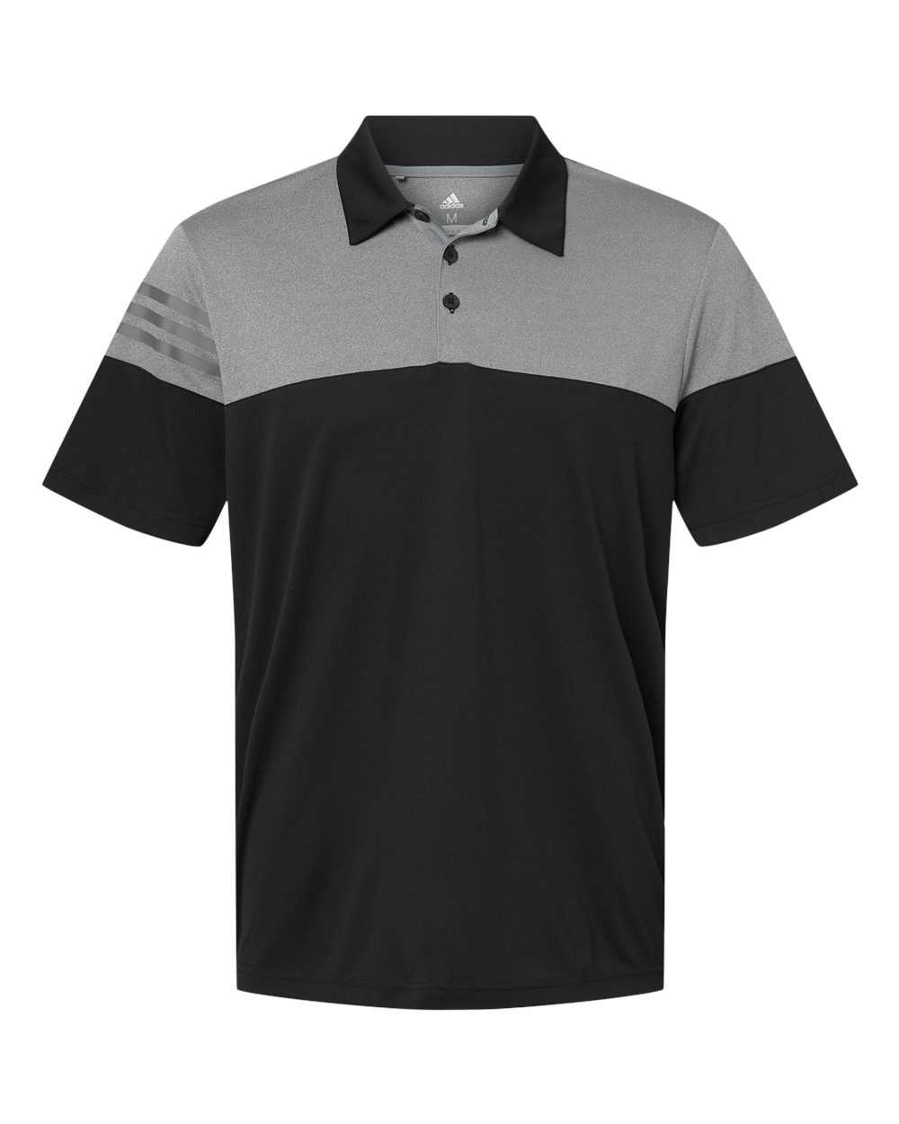 Adidas Heathered 3-Stripes Colorblocked Polo A213