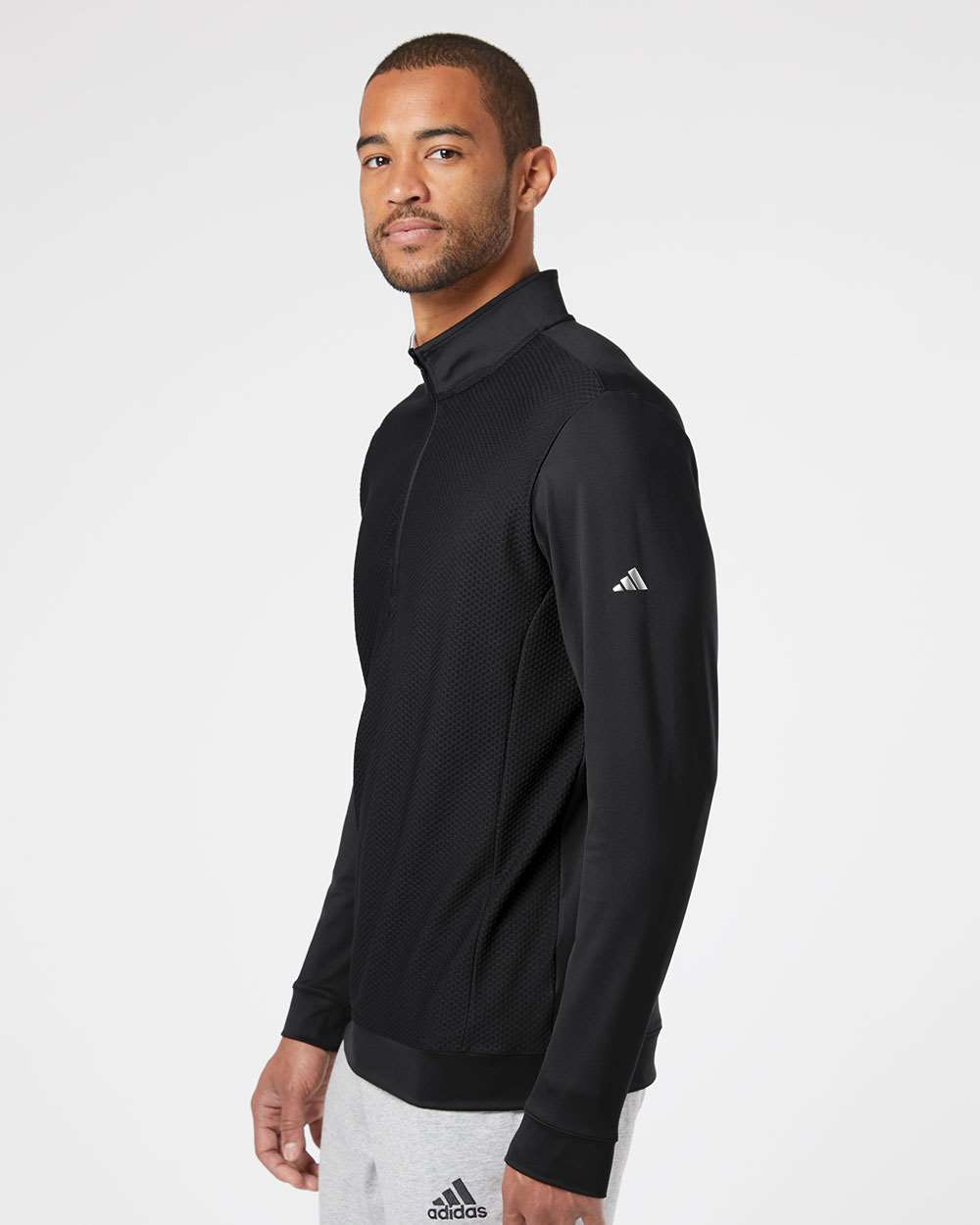 Buy Bulk Adidas A295 | Performance Textured Quarter-Zip Pullover