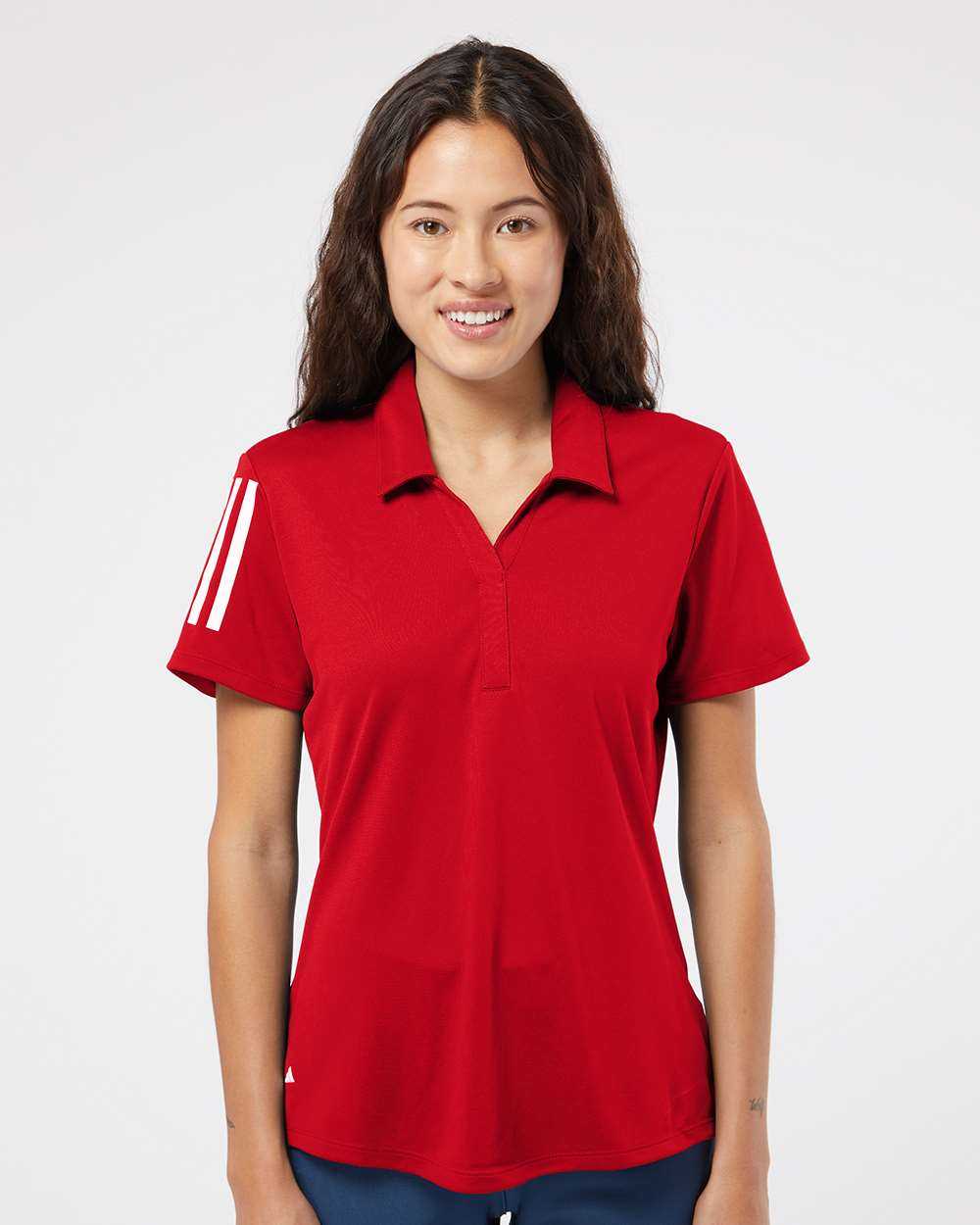 Adidas Women's Floating 3-Stripes Polo A481