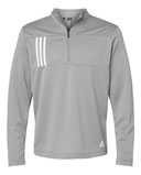 3-Stripes Double Knit Quarter-Zip Pullover