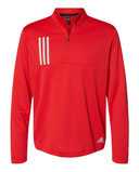 3-Stripes Double Knit Quarter-Zip Pullover