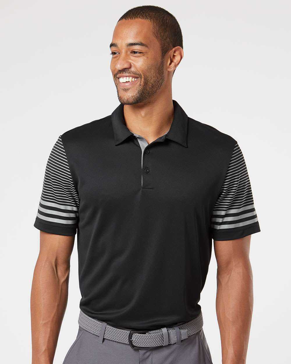 Striped Sleeve Polo