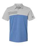 Heathered Colorblocked 3-Stripes Polo