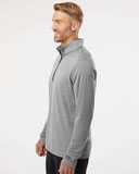 Heather Block Print Quarter-Zip Pullover