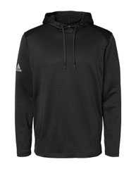 Textured Mixed Media Hooded Sweatshirt