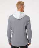 Adidas Textured Mixed Media Hooded Sweatshirt A530