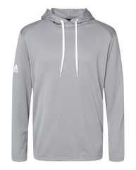 Textured Mixed Media Hooded Sweatshirt