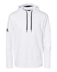 Textured Mixed Media Hooded Sweatshirt