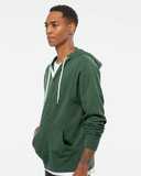 Lightweight Full-Zip Hooded Sweatshirt