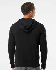 Lightweight Full-Zip Hooded Sweatshirt