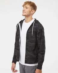 Lightweight Full-Zip Hooded Sweatshirt