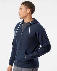 Lightweight Full-Zip Hooded Sweatshirt