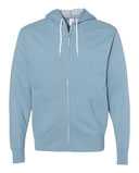 Lightweight Full-Zip Hooded Sweatshirt