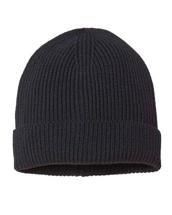 Sustainable Fine Rib Cuffed Beanie