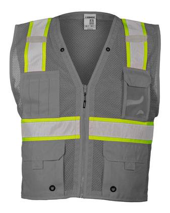 Kishigo EV Series® Enhanced Visibility Multi-Pocket Mesh Vest B100-111