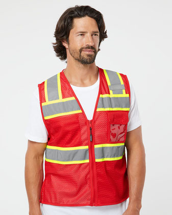 EV Series® Enhanced Visibility 3 Pocket Mesh Vest