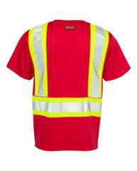 EV Series® Enhanced Visibility Contrast Pocket T-Shirt