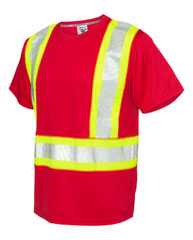 EV Series® Enhanced Visibility Contrast Pocket T-Shirt