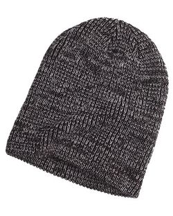 Big Accessories Ribbed Marled Beanie BA524 Big Accessories Ribbed Marled Beanie BA524