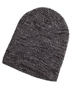 Big Accessories Ribbed Marled Beanie BA524 Big Accessories Ribbed Marled Beanie BA524