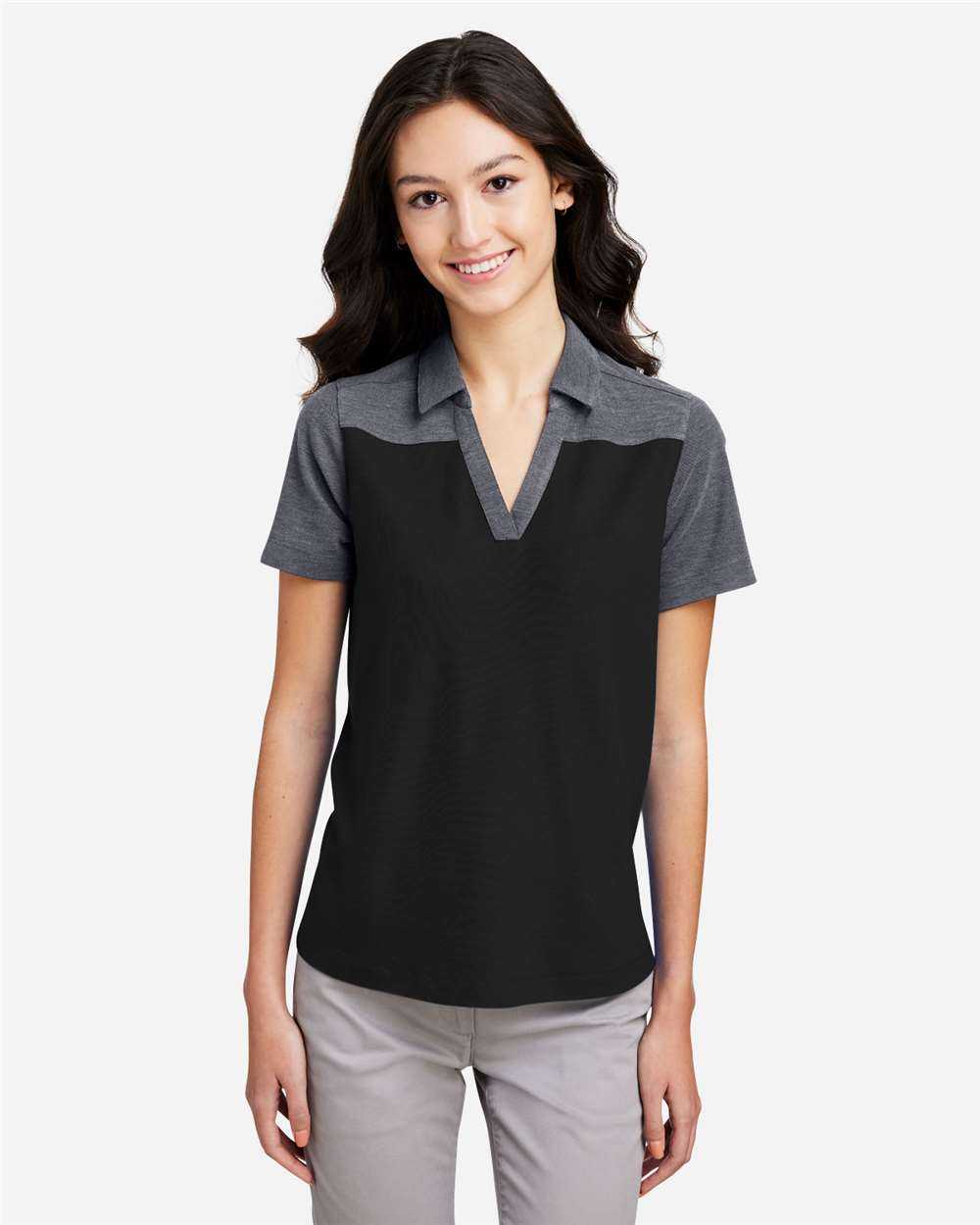 CORE365 Women's Fusion ChromaSoft Colorblock Polo CE112CW