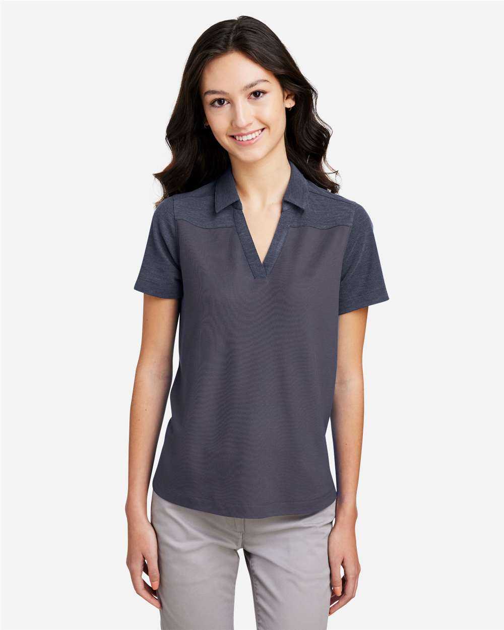 CORE365 Women's Fusion ChromaSoft Colorblock Polo CE112CW