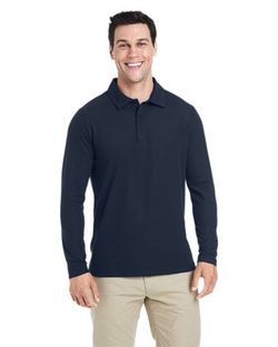 CORE365 Fusion ChromaSoft™ Long Sleeve Pique Polo CE112L CORE365 Fusion ChromaSoft™ Long Sleeve Pique Polo CE112L