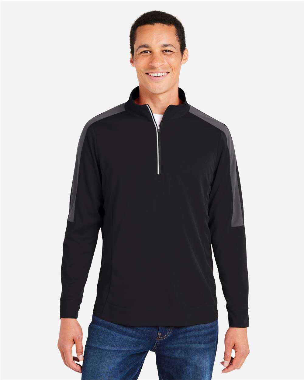 Market Snag Protect Mesh Colorblock Quarter-Zip Pullover