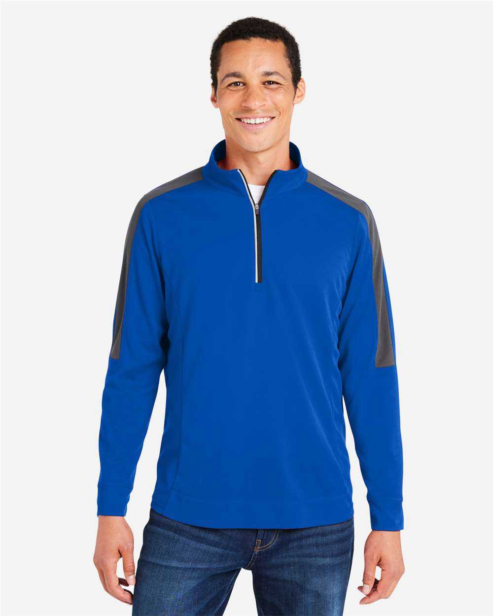 Market Snag Protect Mesh Colorblock Quarter-Zip Pullover