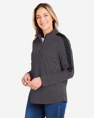 Women's Market Snag Protect Mesh Colorblock Quarter-Zip Pullover