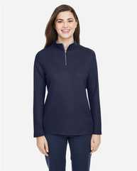 Women's Fusion ChromaSoft™ Pique Quarter-Zip Pullover
