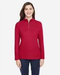 Women's Fusion ChromaSoft™ Pique Quarter-Zip Pullover