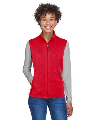 CORE365 Women's Cruise Two-Layer Fleece Bonded Soft&nbsp;Shell Vest CE701W