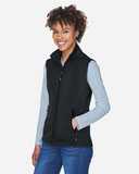 CORE365 Women's Cruise Two-Layer Fleece Bonded Soft&nbsp;Shell Vest CE701W