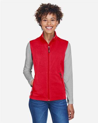 CORE365 Women's Cruise Two-Layer Fleece Bonded Soft&nbsp;Shell Vest CE701W