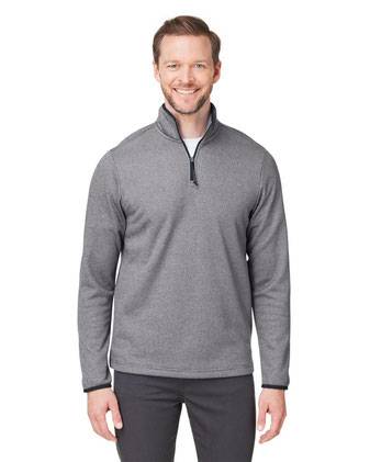 CORE365 Venture Heathered Stripe Quarter-Zip Pullover CE73