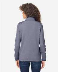 Women's Venture Heathered Stripe Quarter-Zip Pullover