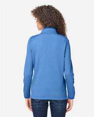 Women's Venture Heathered Stripe Quarter-Zip Pullover