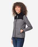 CORE365 Women's Venture Heathered Stripe Hybrid Jacket CE74W